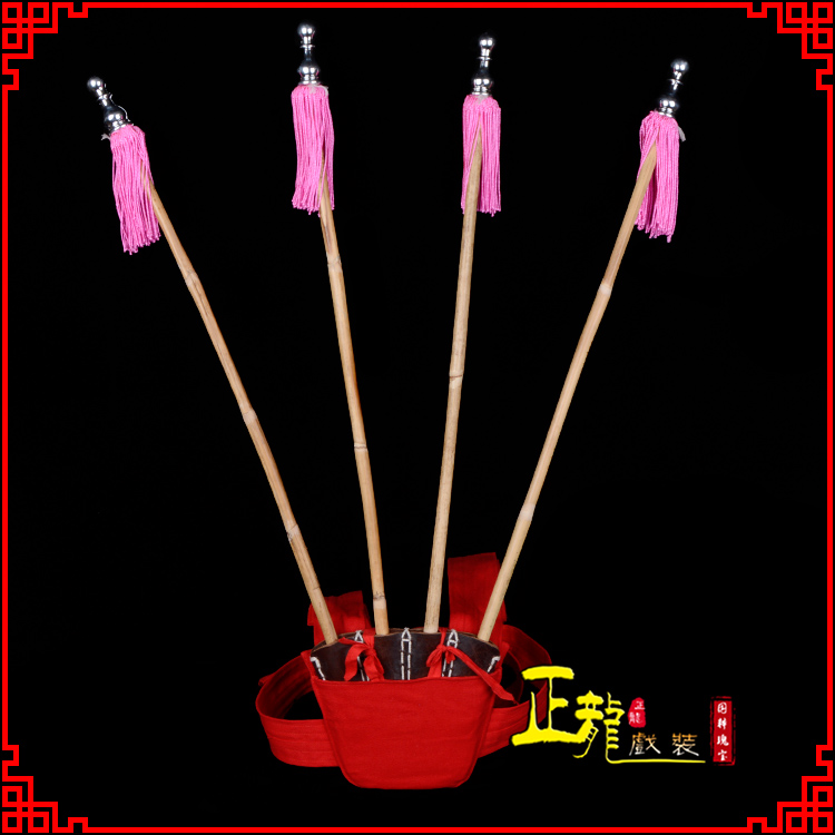 南谯戏装戏曲用品靠旗男女大靠 靠板 正宗牛皮旗杆旗架