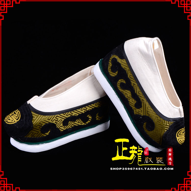 南谯戏鞋方口鞋老生鞋老旦鞋三义斋纸底内高福字履