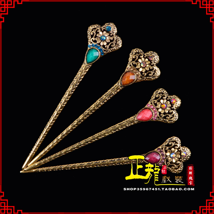 南谯头饰老旦青衣员外夫人簪子 老旦发簪