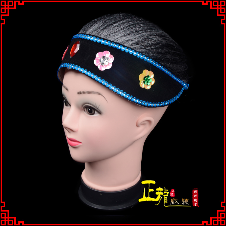 南谯老旦媒婆穷老太婆假发套 老旦头套