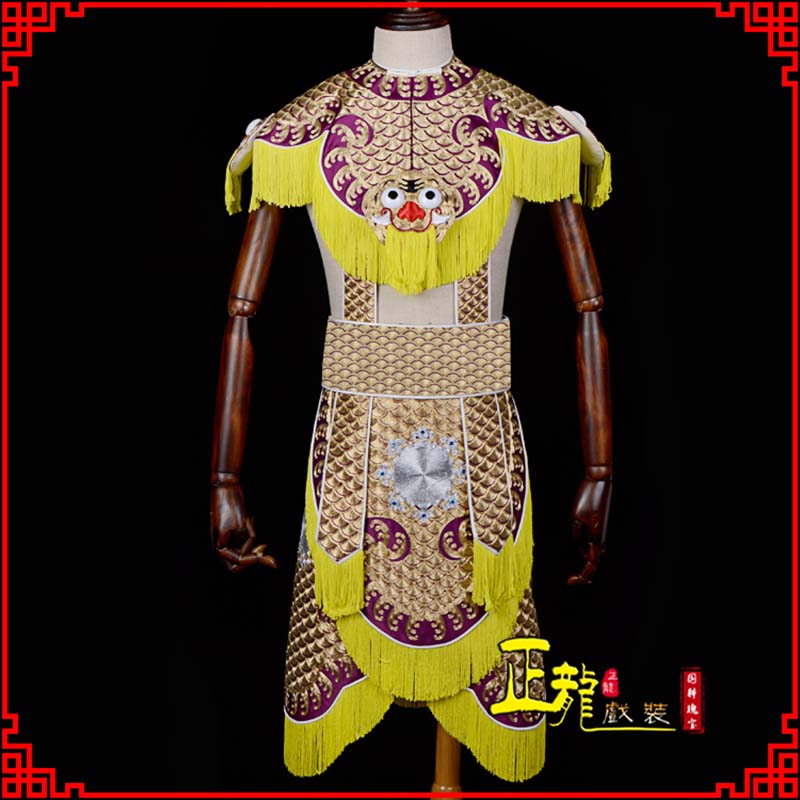 南谯武将士兵云肩鱼鳞侉子